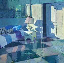 Quiet Space by Toby Mulligan - Original Painting on Box Canvas sized 30x30 inches. Available from Whitewall Galleries